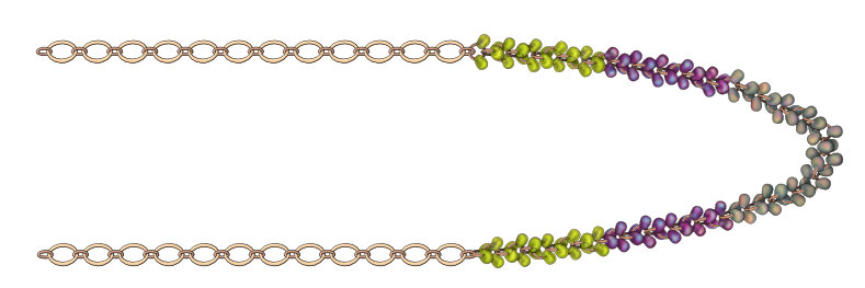Through the Grapevine Magatama Necklace Instructions